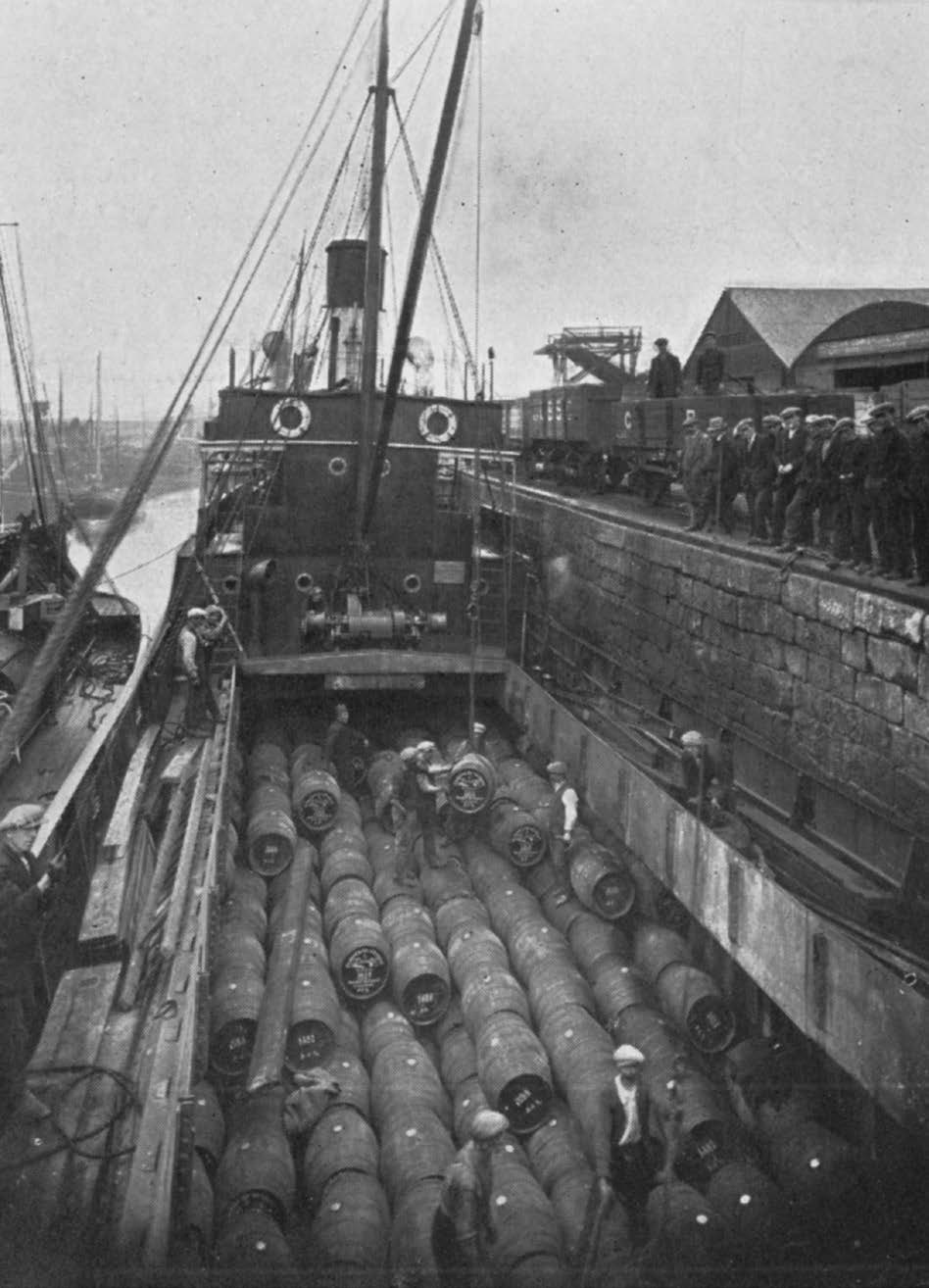 Removing 2,200 Casks of Craigellachie Whisky to Campbeltown.