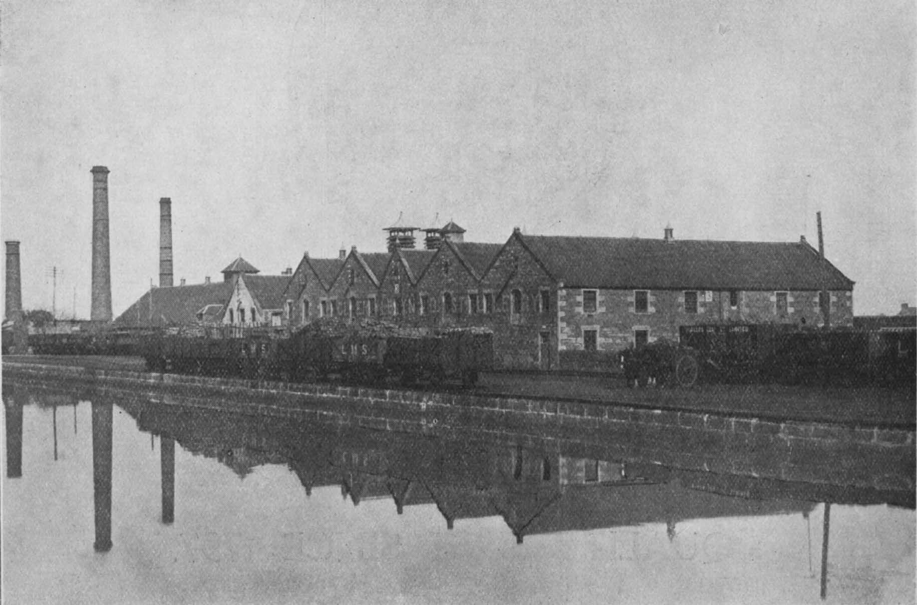 Glen Albyn Distillery from the Caledonian Canal.