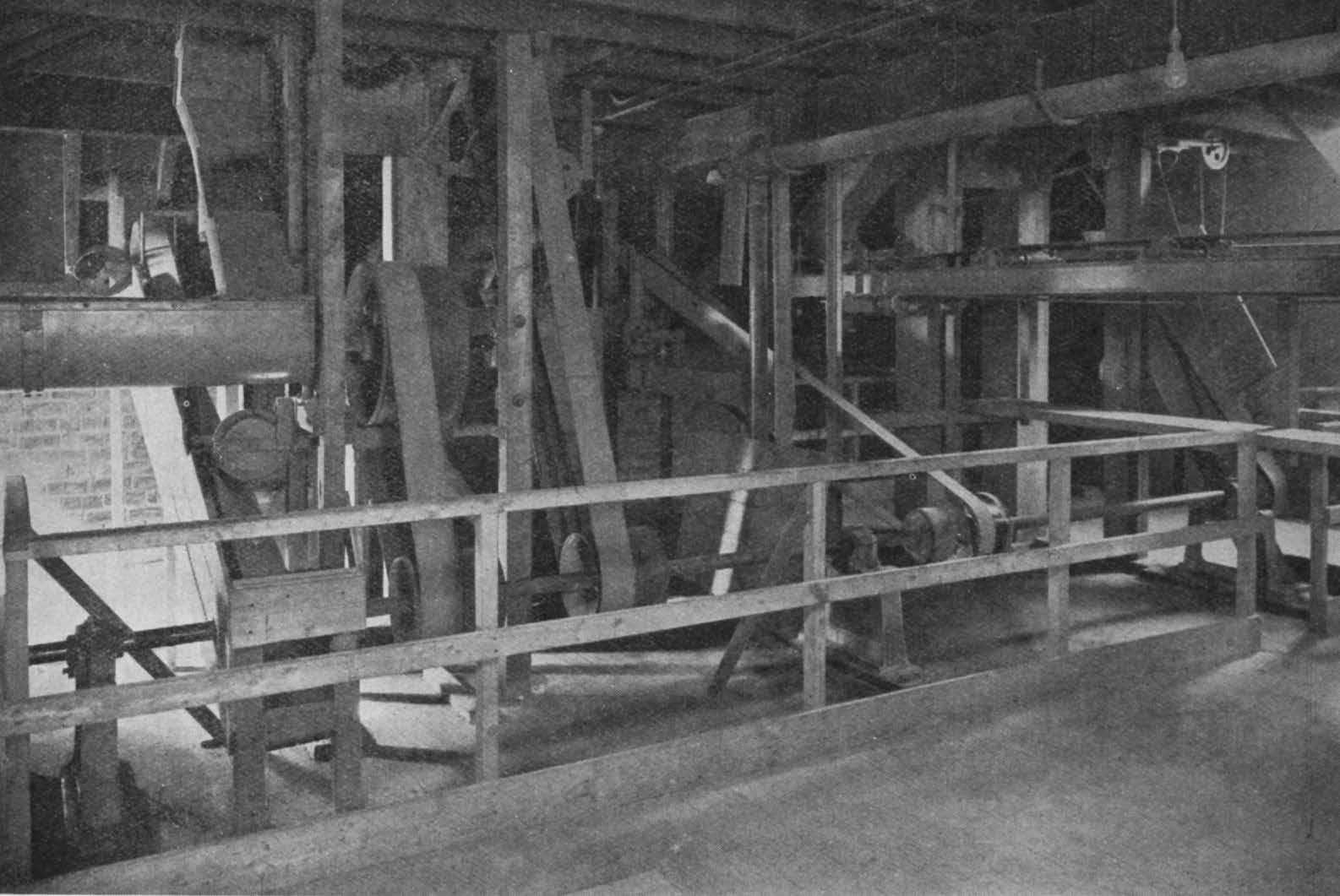 The Band Conveyors at top of Silos.