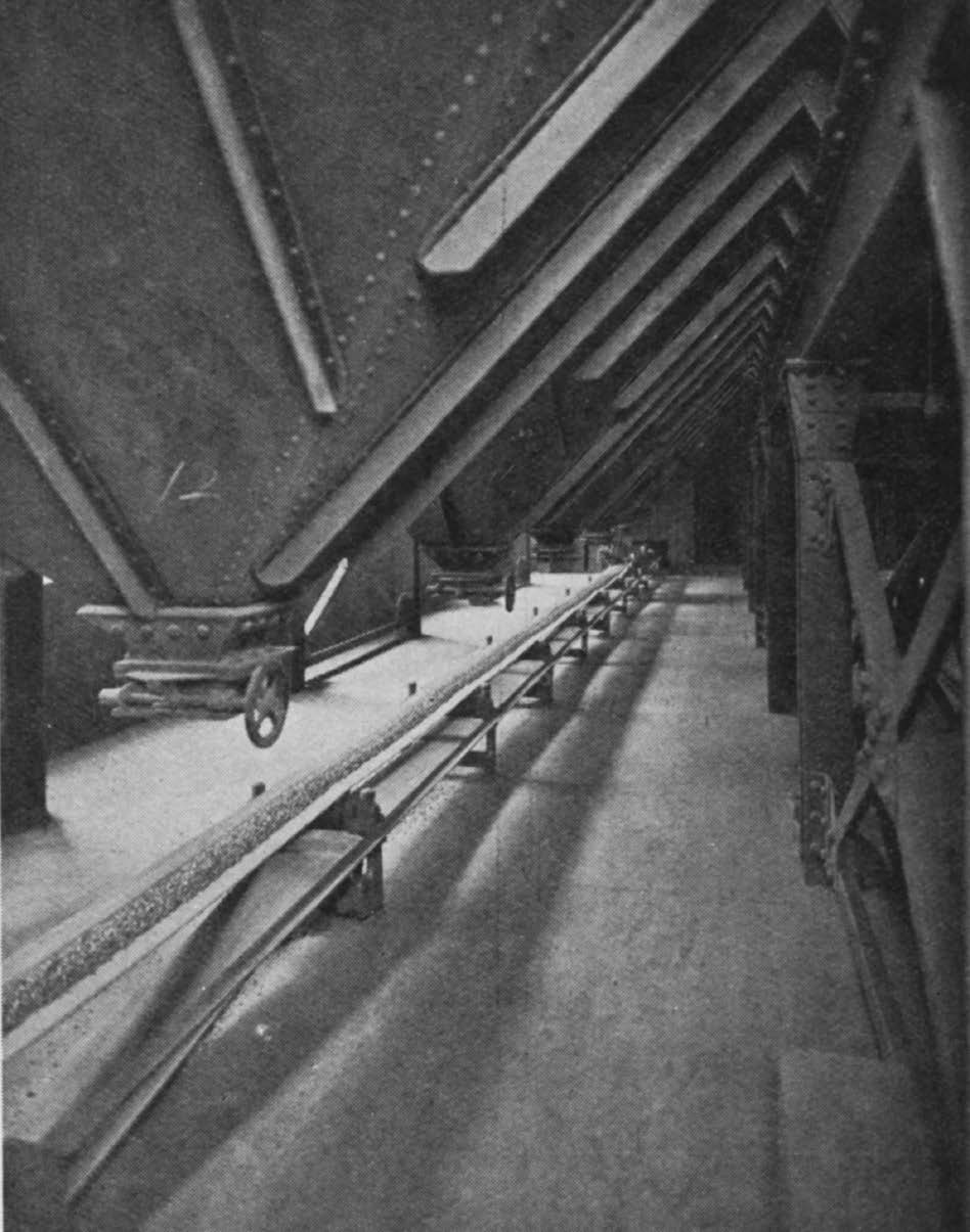 The Band Conveyor at the bottom of Silos.